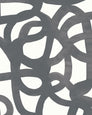 Le Freak - Inky Black on White - Residential Removable Wallpaper