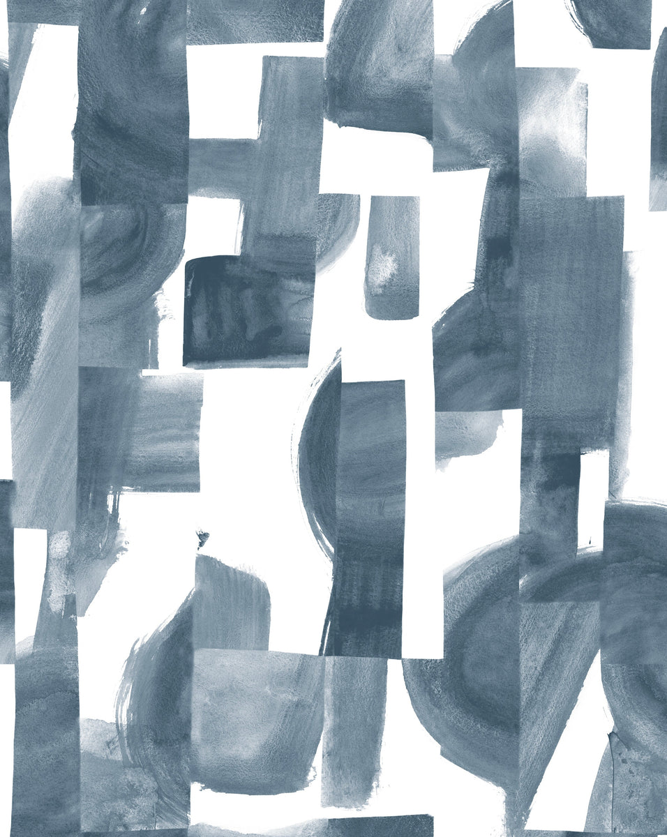 Agolise Storm on White Commercial Wallpaper