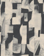 Agolise - White Tea on Charcoal Wash - Commercial Wallpaper