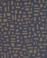The Pearl - Gold on Charcoal - Residential Wallpaper