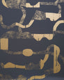 La Strada - Gold on Charcoal - Residential Wallpaper