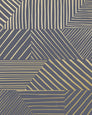 Parquet - Gold on Charcoal - Residential Wallpaper