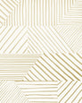Parquet - Gold on Cream - Residential Wallpaper
