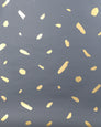 Pas de Trois - Gold on Charcoal - Residential Wallpaper