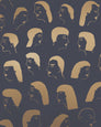 Women - Gold on Charcoal - Residential Wallpaper