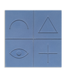 Argot - Eye- Blue - Cement Square Tile
