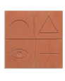 Argot - Eye - Terra Cotta - Cement Square Tile