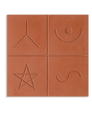 Argot - Star - Terra Cotta - Cement Square Tile