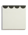 Coquette - Fringe - Black - White - Cement Square Tile