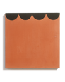 Coquette - Fringe - Black - Terra Cotta - Cement Square Tile