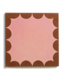 Coquette - Frame - Burgundy - Pink - Cement Square Tile