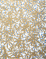 Wild Thing - Gold on Cream with Ceanothus - Residential Wallpaper