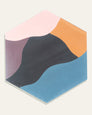 Fruit Salad - Black - Blue - Cement Hex Tile