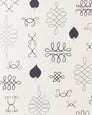 After Chinterwink - Silver and Charcoal on Cream - Archival Pattern