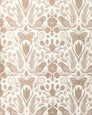 Barn Owls and Hollyhocks by Carson Ellis - Rose Gold on Cream - Residential Wallpaper