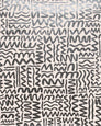 Big Moon - Gunmetal on Blush - Archival Pattern