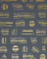 Goldendale - Gold on Charcoal - Residential Wallpaper