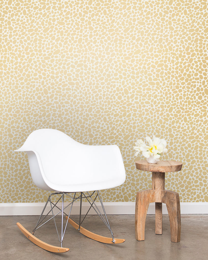 Hoya - Gold on Cream - Residential Coated Wallpaper - Thatcher