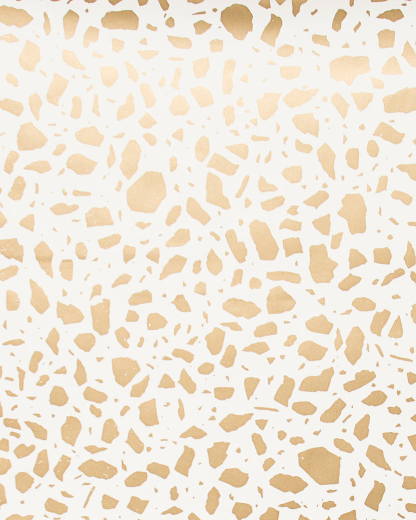 Ibo - Gold on Cream - Residential Coated Wallpaper - Thatcher
