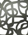 Le Freak - Gunmetal on Cream - Residential Wallpaper