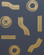 Maxi - Gold on Charcoal - Residential Wallpaper
