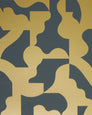 Mixed Signals - Gold on Charcoal - Residential Wallpaper
